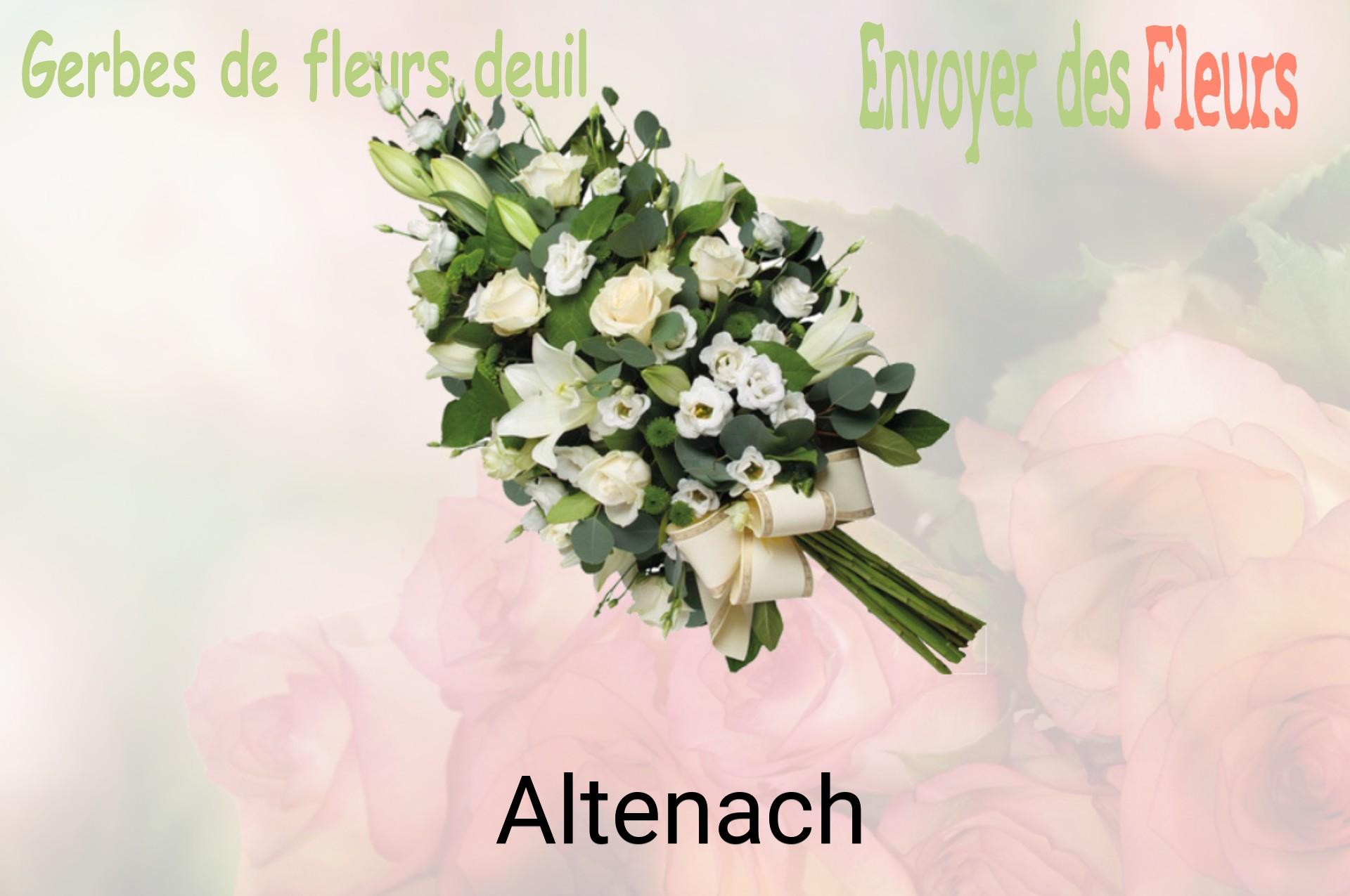 Gerbe de fleurs de deuil livrée à Altenach